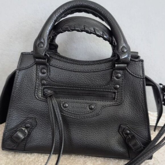 BALENCIAGA NEO CITY MOTO MINI BAG 💯 AUTHENTIC!!! COA NWT - Picture 1 of 13